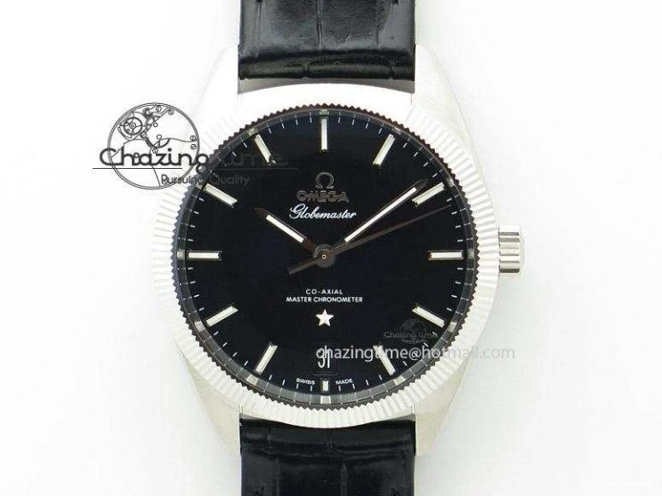 0124 WeatherProof De Ville Power Reserve YG MKF 1:1 Best Edition Black Dial on Black Leather Strap A 7758